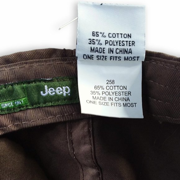 Jeep Cap Hat Mossy Oak Camo Brown Flannel Embroidered Hunting One Size NWOT - Picture 11 of 11